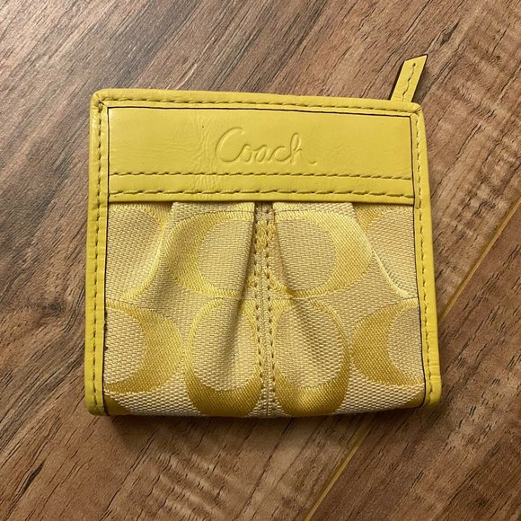 Coach Bags Coach Yellow Purse And Wallet Set Poshmark
